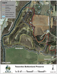 Tessentee Bottomland Preserve map